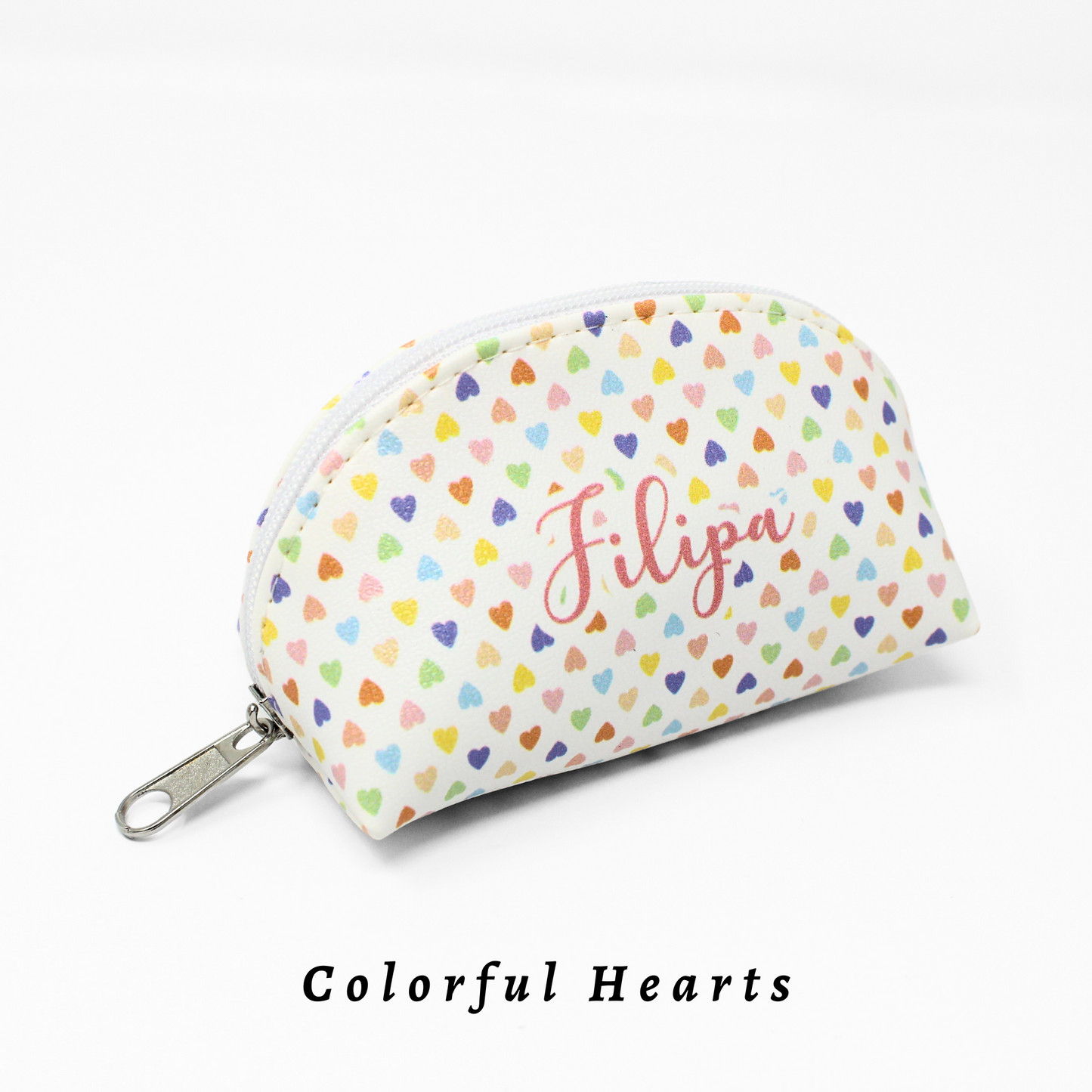 Porta-moedas Colorful Hearts Personalizado