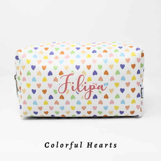 Colorful Hearts Necessaire R. Personalizada