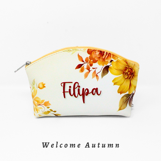 Necessaire Redonda Welcome Autumn Personalizado